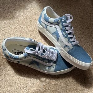 Vans Old Skool Shoe Starry Night Denim US Women 11 / US Men 9.5